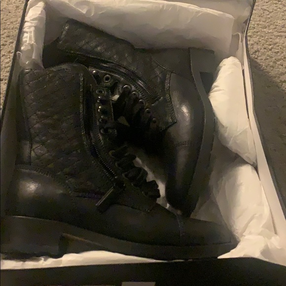 CHANEL Combat Boots 38.5 Black - Picture 7 of 8